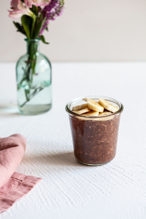 Banana Mocha Overnight Oats | The Full Helping