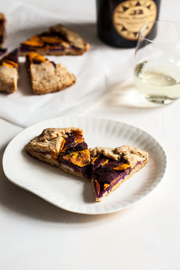 Sweet Potato Spelt Galette with Cashew Cheese | The Full Helping