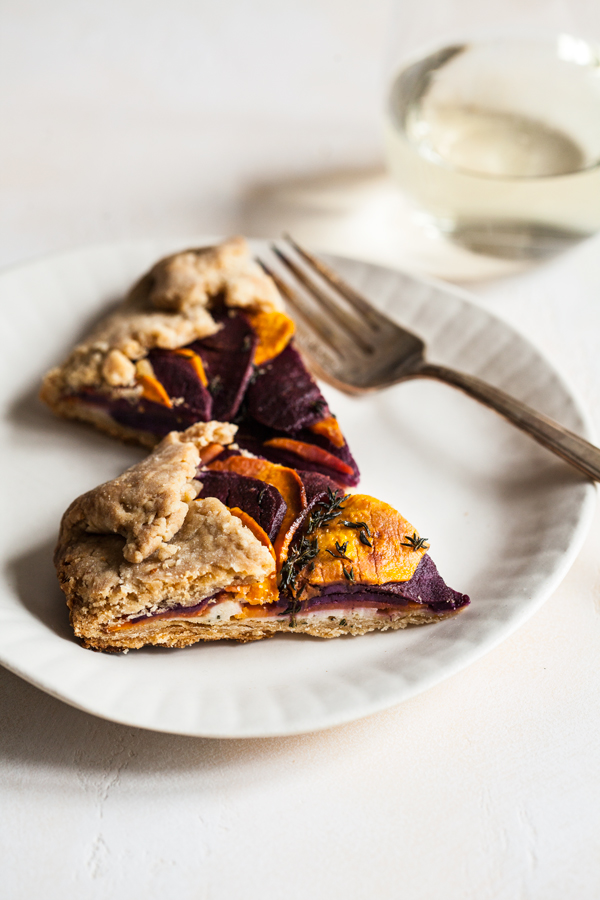 Sweet Potato Spelt Galette with Cashew Cheese | The Full Helping