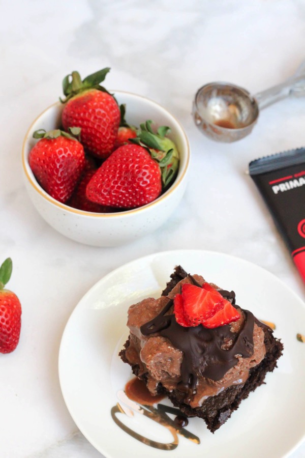 This dairy-free healthy protein ice cream is a delicious and awesome snack idea. To take it over the top, serve with Paleo brownies. fitnessista.com