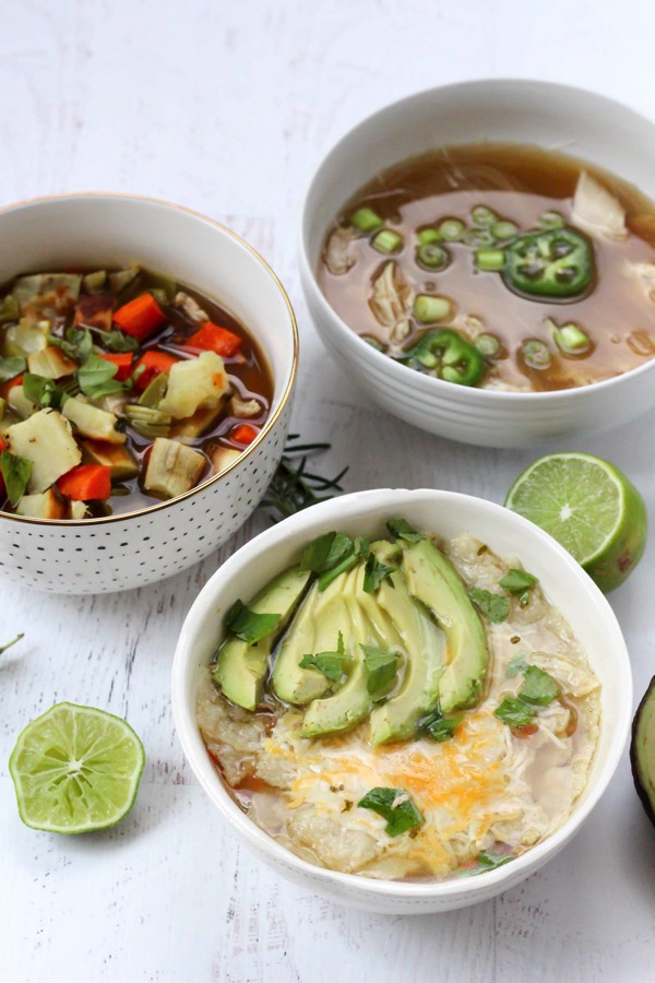 Healthy homemade single serving bone broth soups 5