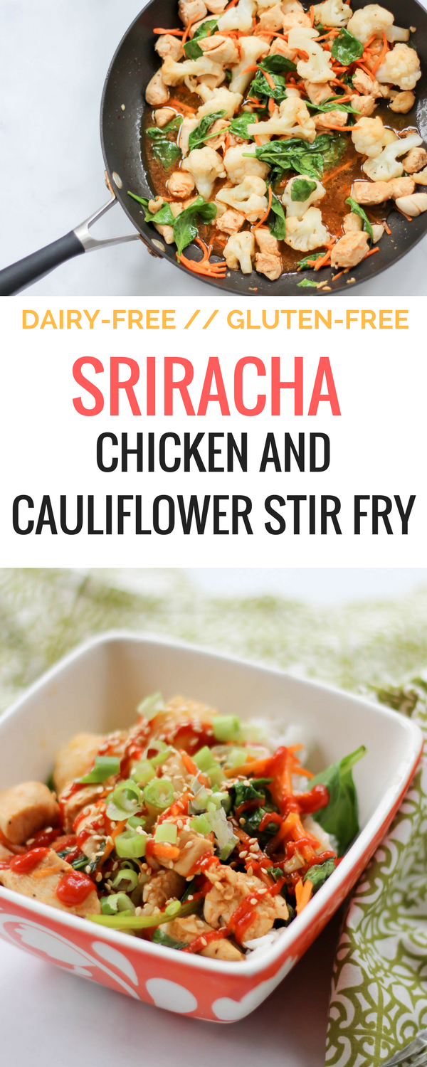 This sriracha chicken and cauliflower stir fry is the perfect healthy dinner or lunch option. It’s high in protein, gluten-free, dairy-free, and family-friendly. Pack up the extras as lunch, or enjoy as part of your weekly meal prep. fitnessista.com