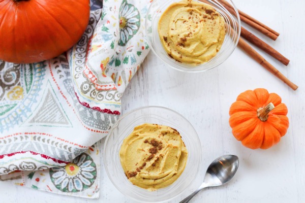 Vegan low carb pumpkin pie mousse