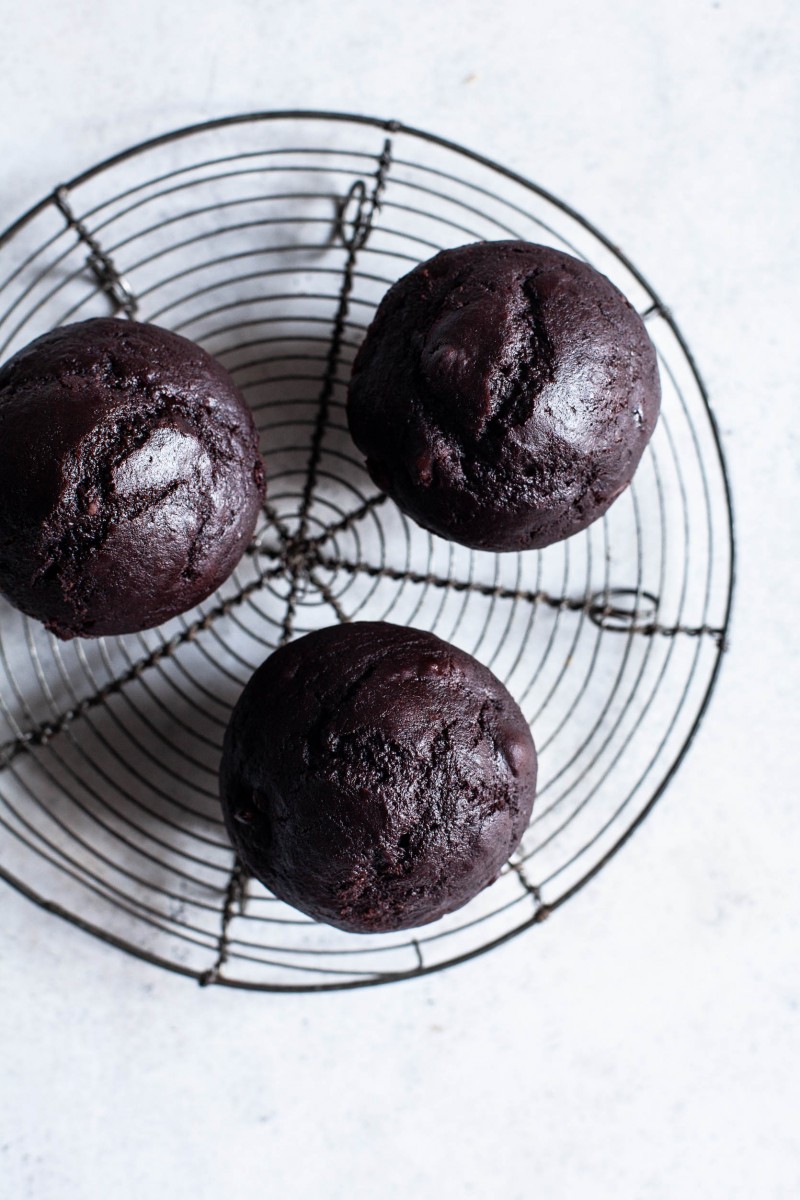 Vegan Double Chocolate Muffins | The Full Helping