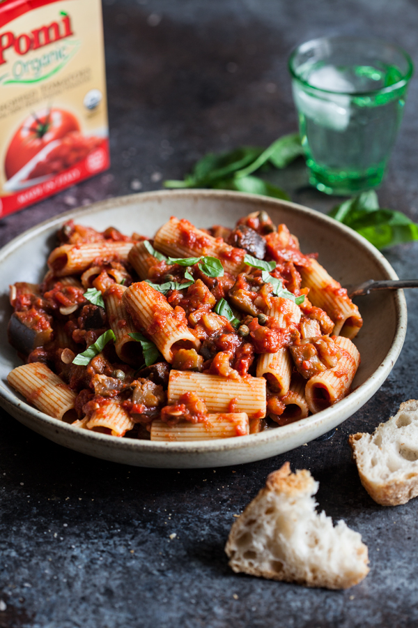 Vegan Rigatoni Alla Norma | The Full Helping