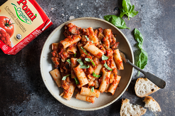 Vegan Rigatoni Alla Norma | The Full Helping