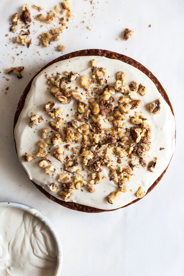 Old-Fashioned Vegan Banana Cake with Creamy Cashew Frosting | The Full Helping