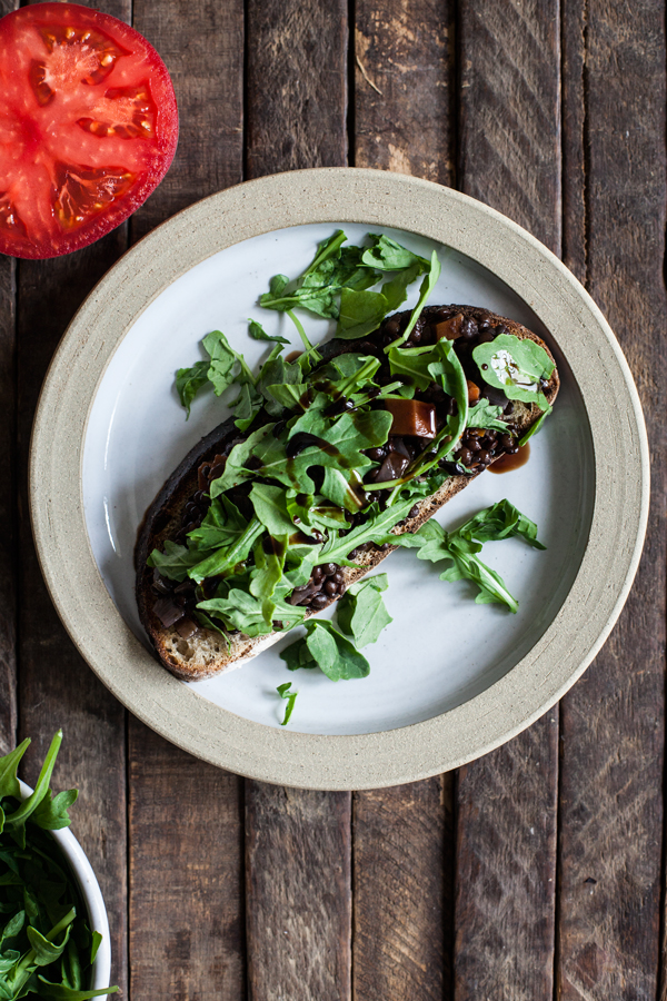 Braised Lentils on Toast | The Full Helping