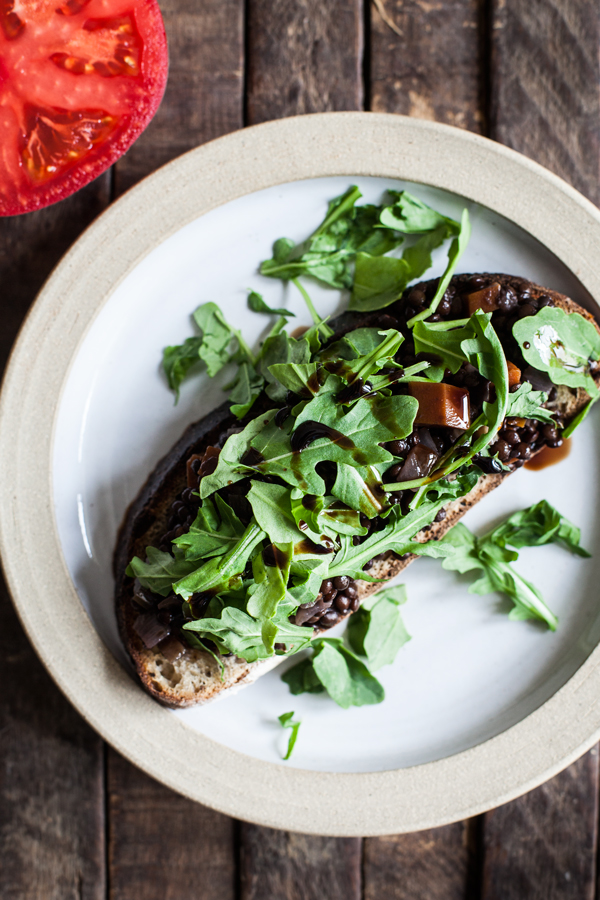 Braised Lentils on Toast | The Full Helping