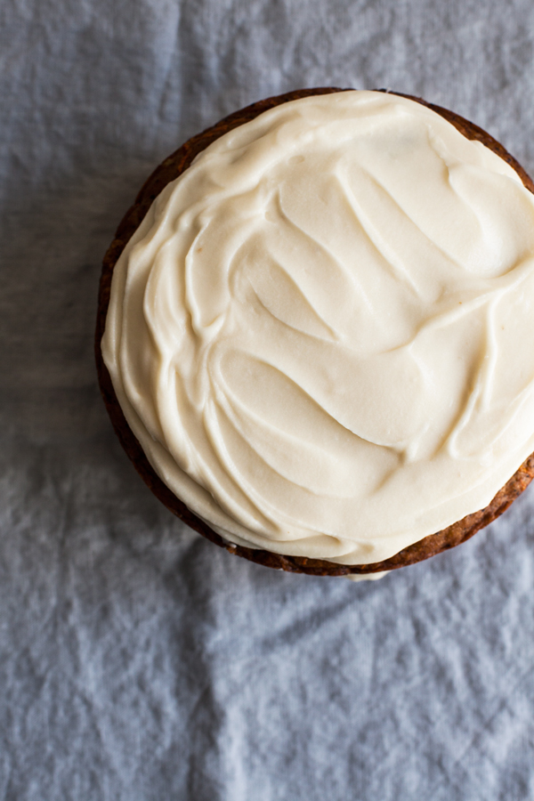 Vegan Pumpkin Spice Carrot Cake with Cream Cheese Frosting | The Full Helping