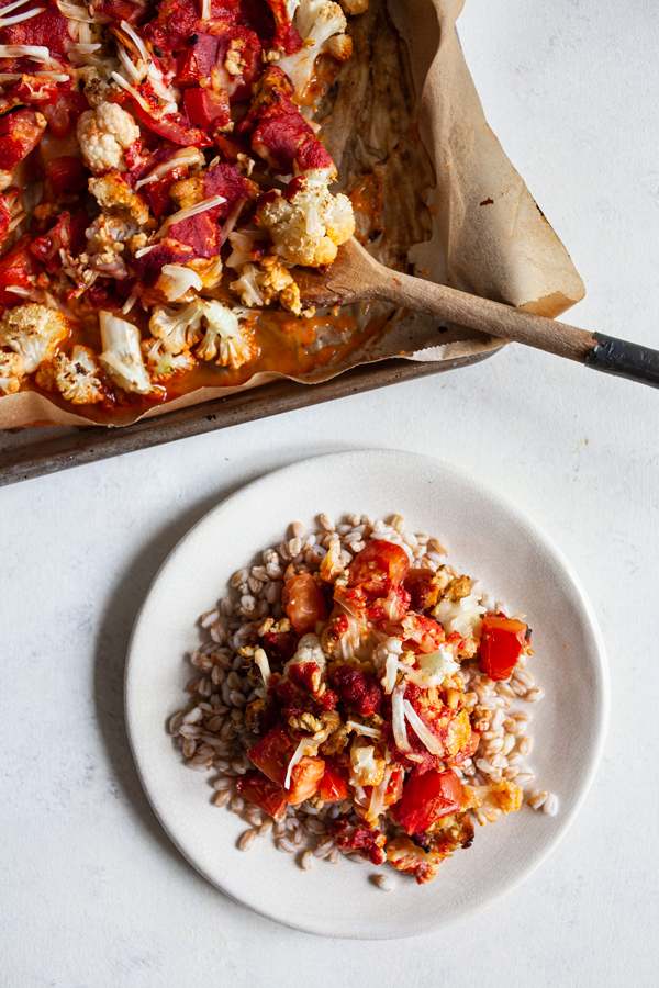 Pizza Cauliflower Bake | The Full Helping