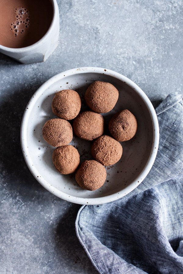 Vegan Cashew Espresso Truffles | The Full Helping