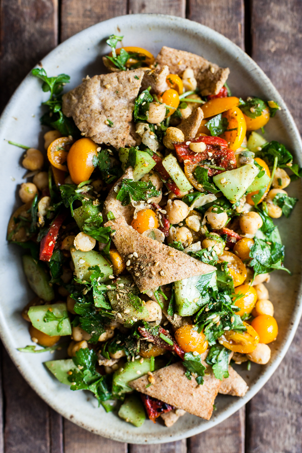 Falafel Fattoush Salad | The Full Helping