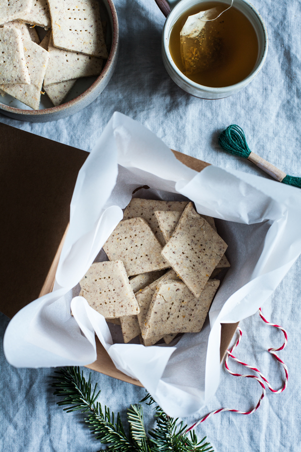 Vegan, Gluten-Free Holiday Citrus Shortbread | The Full Helping