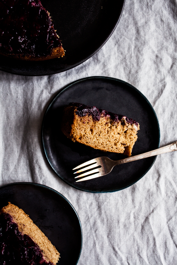 Wholesome Sweet Cherry Upside Down Cake | The Full Helping