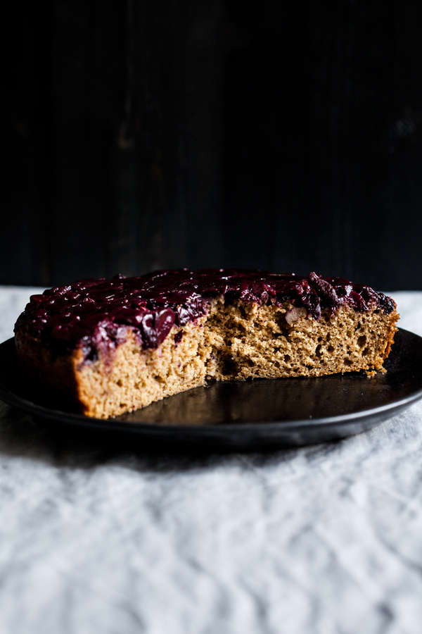 Wholesome Sweet Cherry Upside Down Cake | The Full Helping