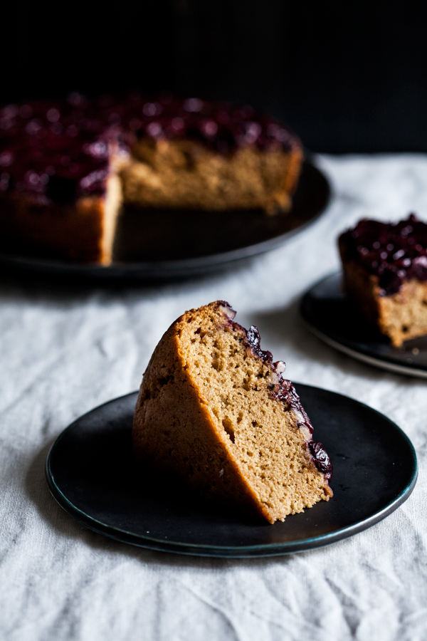 Wholesome Sweet Cherry Upside Down Cake | The Full Helping