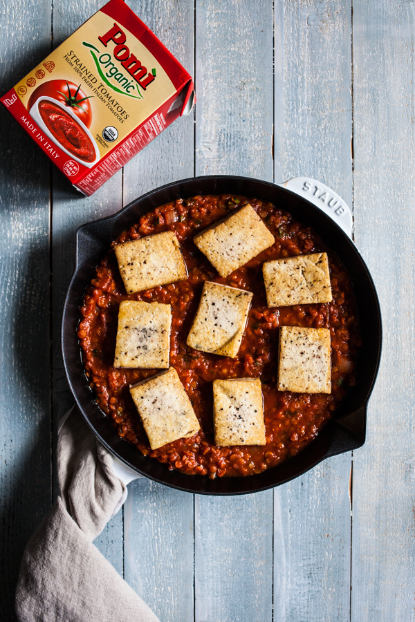 Tofu Red Lentil Shakshuka | The Full Helping