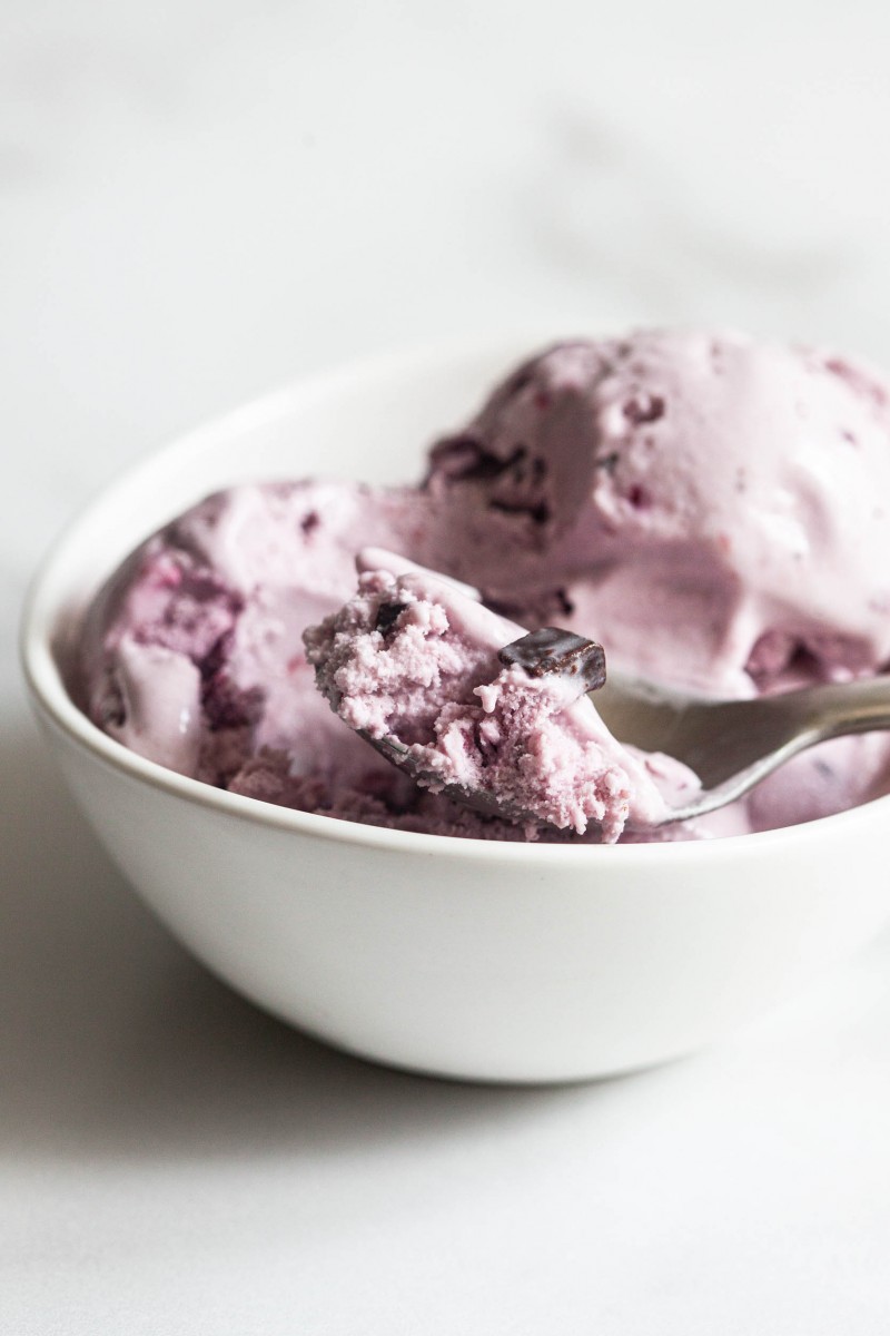 Vegan Chocolate Cherry Ice Cream | The Full Helping