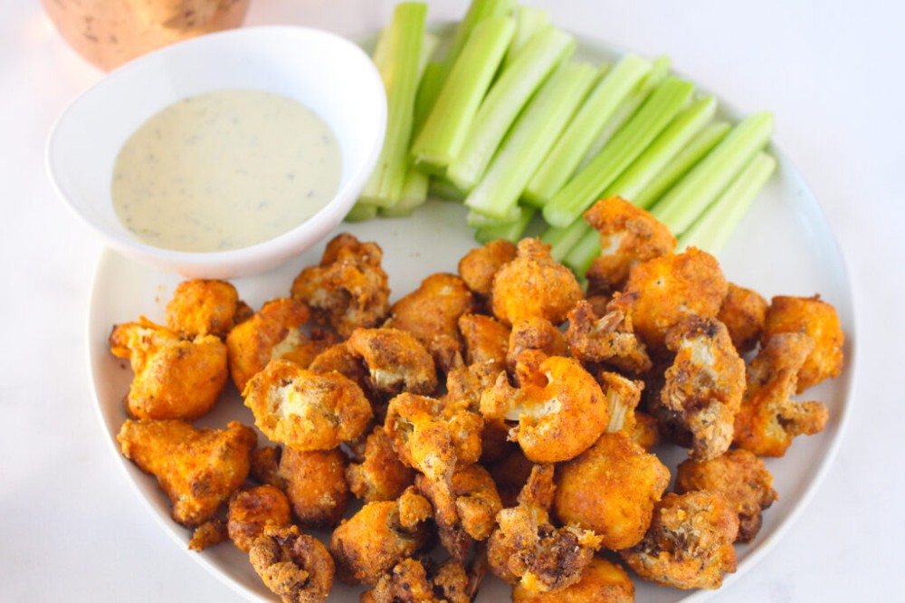 Gluten-Free Air Fryer Buffalo Cauliflower Bites