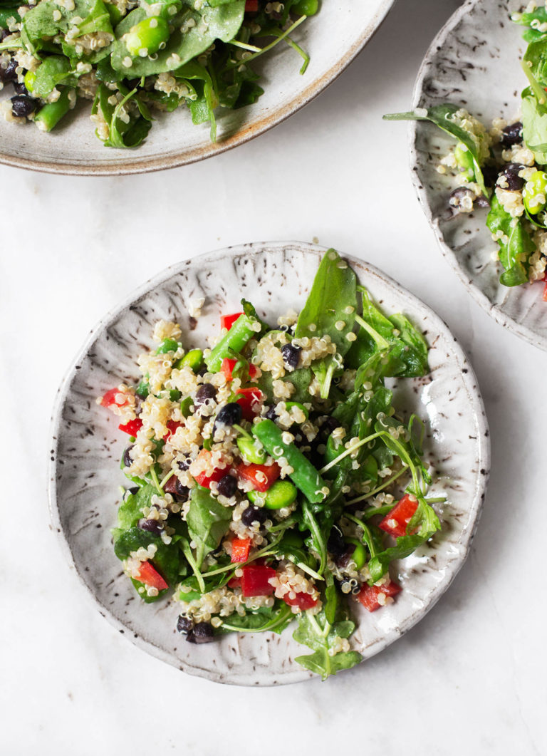 Protein Packed Bean Quinoa Salad | The Full Helping